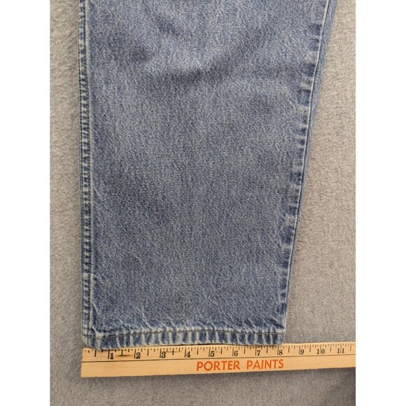 Dickies Jeans Mens 36x30 Blue Straight Leg Regular Fit Light Wash Zip Fly Y2K - Picture 6 of 12